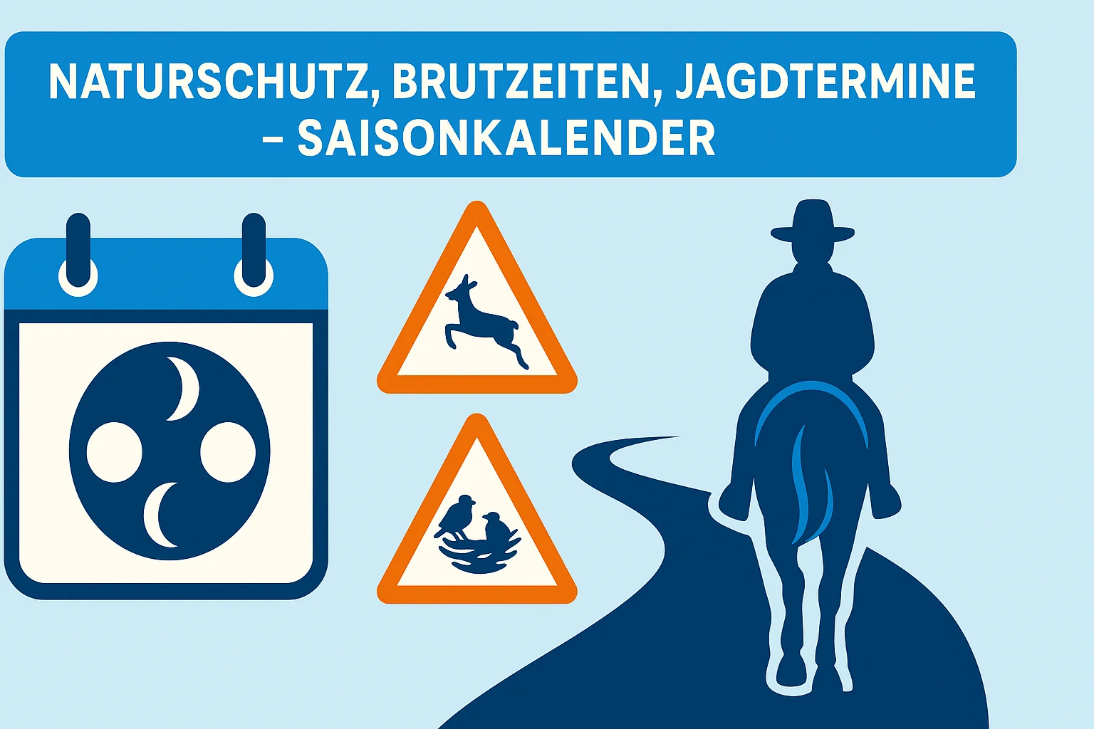 Infos für Wanderreiter – Naturschutzgebiete, Brutzeiten, Jagdtermine