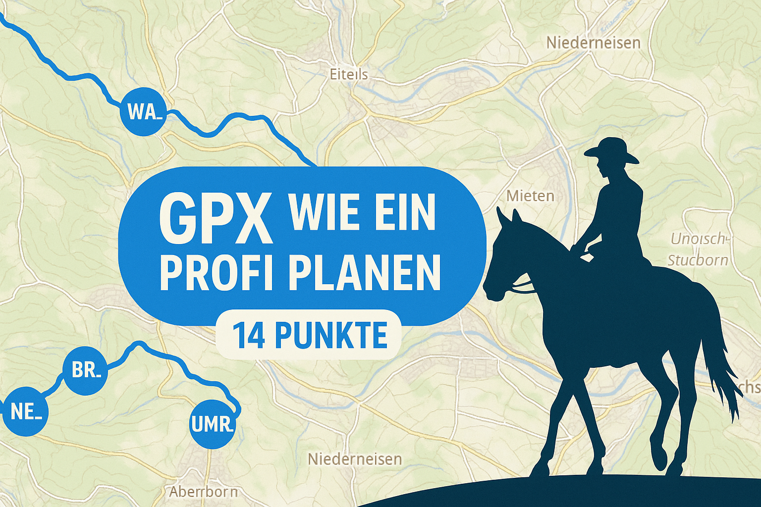Routenplanung mit GPX für Wanderreiter