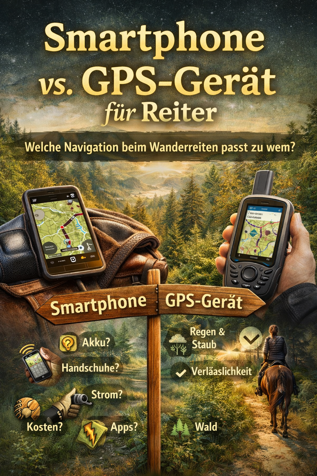 Navigation beim Wanderreiten – Das richtige Navigationsgerät beim Wanderreiten