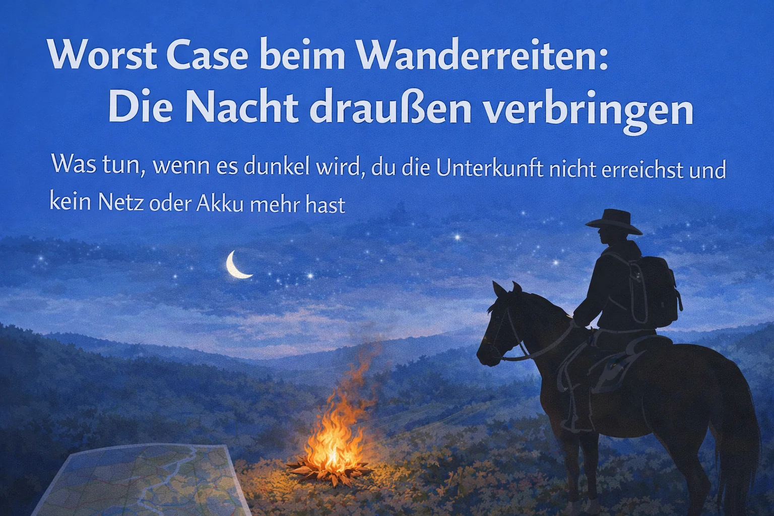 Worst Case beim Wanderreiten: Die Nacht draußen verbringen